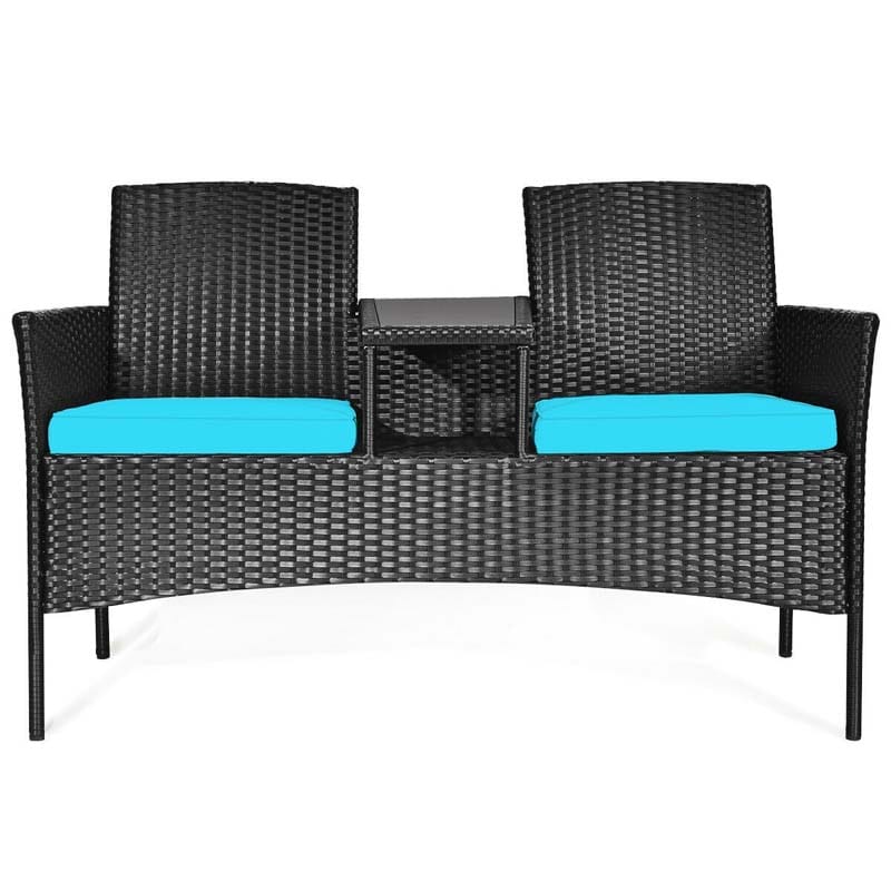 Patio Wicker Conversation Furniture Set - Bestoutdor