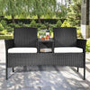 Patio Wicker Conversation Furniture Set - Bestoutdor