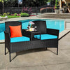 Patio Wicker Conversation Furniture Set - Bestoutdor