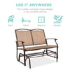 Loveseat Patio Rocking 2 Person Outdoor Bench - Bestoutdor