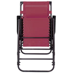 Folding Zero Gravity Rocking Chair Porch Rocker with Shade Canopy Headrest