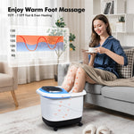 Portable Foot Spa Bath Motorized Massager with Heat Function Water Shower Shiatsu Massage Balls Time & Temper Control