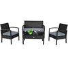 4PC Patio Rattan Wicker Sofa Set - Bestoutdor