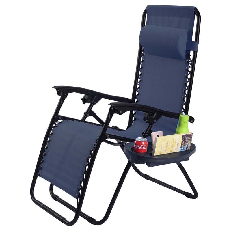 Outdoor Folding Zero Gravity Chair Reclining Patio Chair Lounge Chair