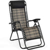 Folding Patio Rattan Zero Gravity Lounge Chair Recliner